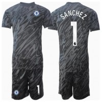 Chelsea Robert Sanchez #1 Målvakt Bortadräkt Barn 2024-25 Kortärmad (+ Korta byxor)
